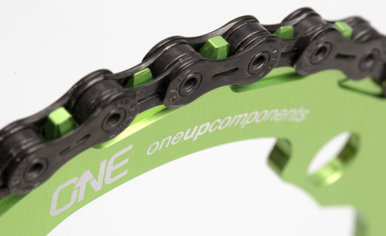 OneUp-Components-32T-104BCD-Narrow-Wide-Chainring-with-Chain-Macro-Green