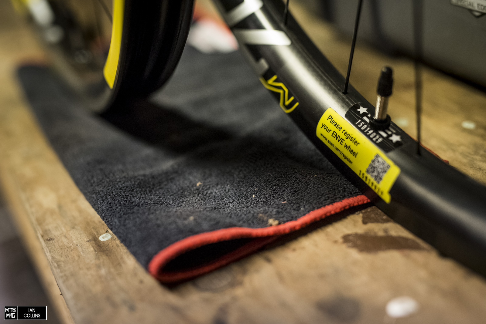 Tubeless valves are included and ENVE has a pretty cool way for their customers to register their products.
