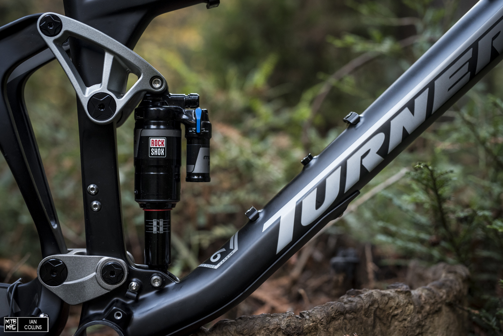 The heart of it all - DW link and a RockShox Monarch Plus Debonair - should be a nice combo.