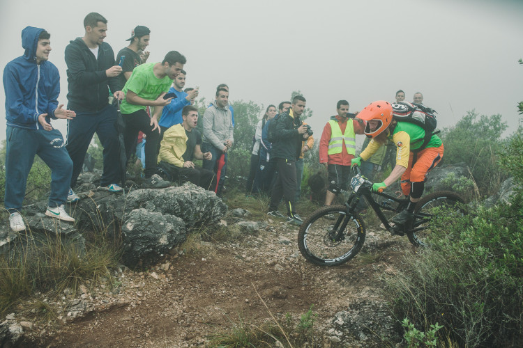 Race day stage 2 at the 5th stop of the European Enduro Series in Malaga / Benalmadena, Spain, on October 18, 2015. Free image for editorial usage only: Photo by Antonio Lopez