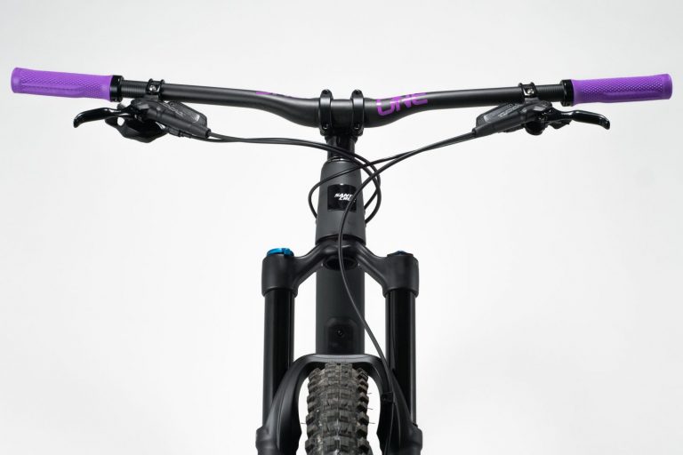 purple mountain bike grips